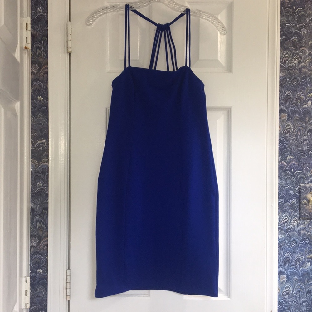 H&M Blue Divided Strappy Dress